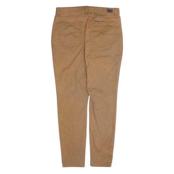 Lee Men's 90's Vintage Casual Trousers Pants Tan Brown Size 32