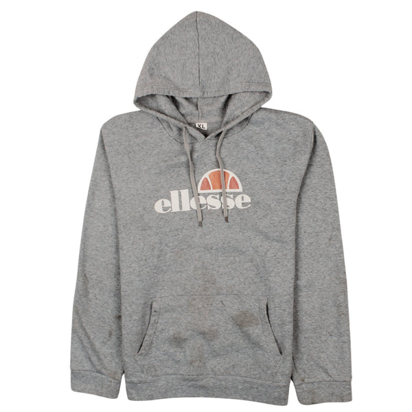Vintage Ellesse 90's Spellout Pullover Hoodie XLarge Grey Trending