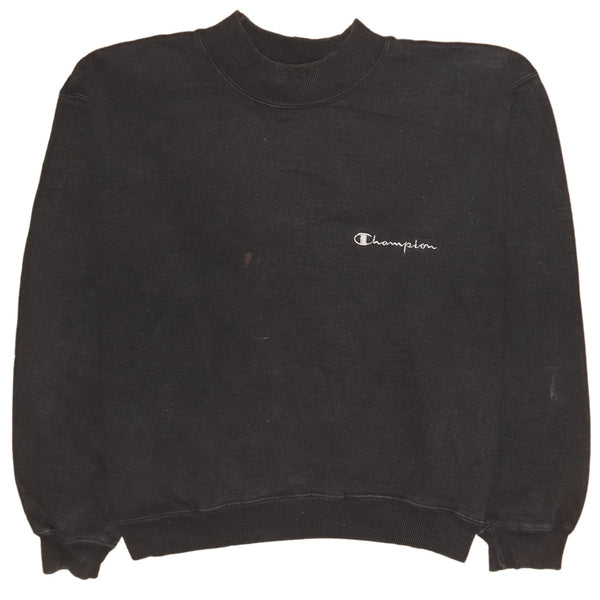 Champion 90's Women's Medium Black Lightweight Crew Neck Sweatshirt