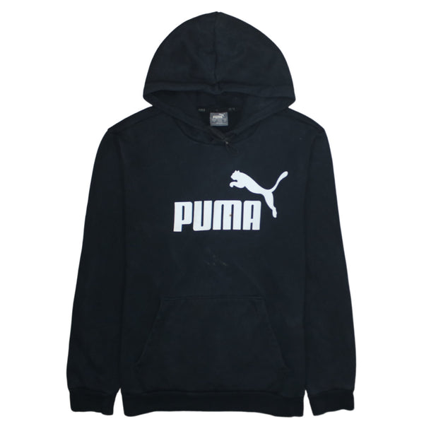 Puma 90's Spellout Pullover Hoodie Medium Black