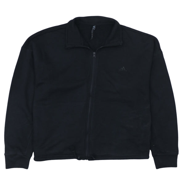 Adidas 90's Lightweight Full Zip Up Sweatshirt XLarge Black