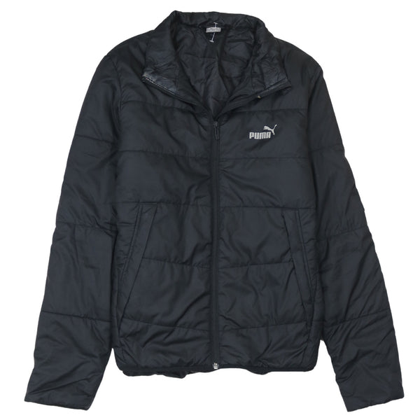 Puma 90's Lightweight Full Zip Up Puffer Jacket XXLarge (2XL) Black