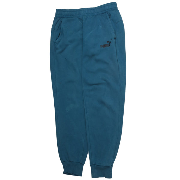 Puma Vintage 90s Men's Joggers Sweatpants Elastic Waist Small Blue