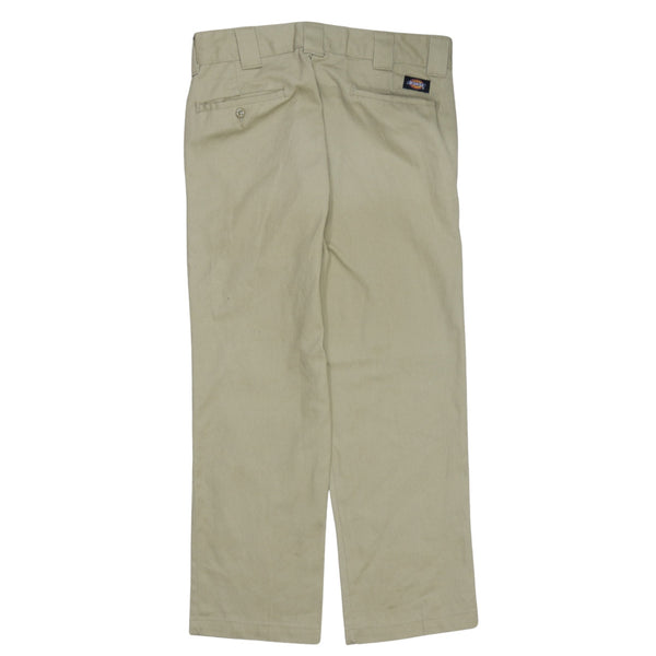 Dickies 90's Vintage Beige Cream Straight Leg Baggy Trousers Pants, Men's Size 32