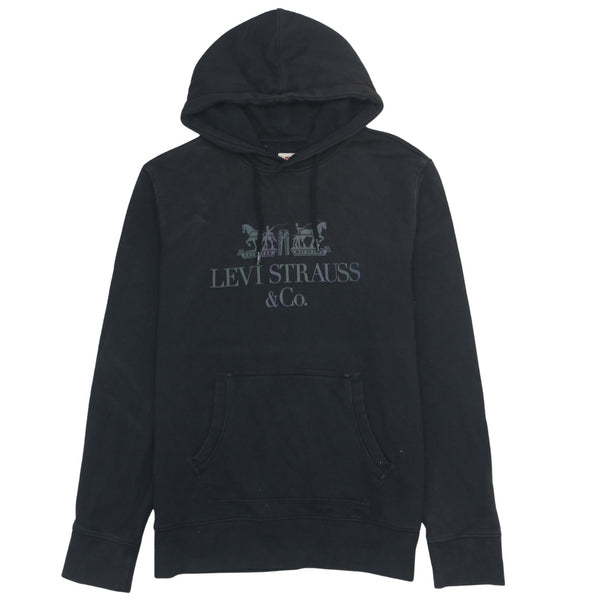 Levi's 90's Levi Strauss &Co Pullover Hoodie Large Black