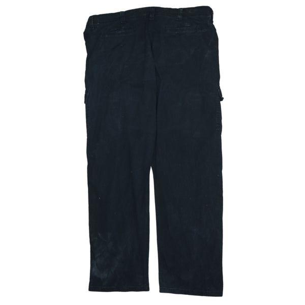 Wrangler 90's Vintage Men's Black Straight Leg Baggy Trousers 44
