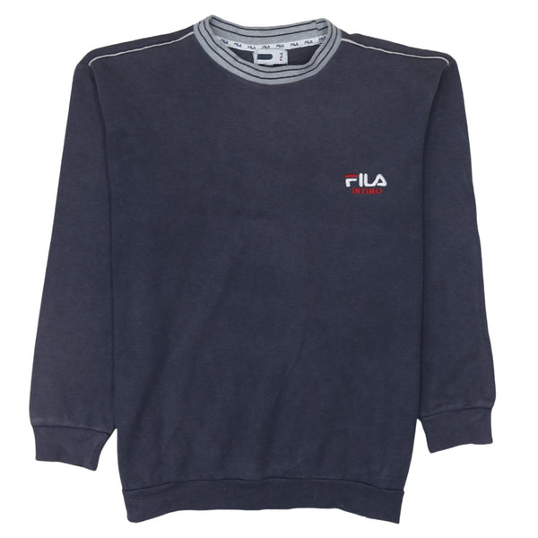 Fila 90's Lightweight Crew Neck Sweatshirt Medium  Grey