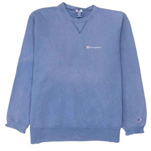 Champion 90's Lightweight Crew Neck Sweatshirt XLarge Blue