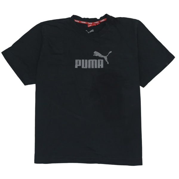 Puma 90's Vintage Spellout Short Sleeve T-Shirt XXLarge 2XL Black