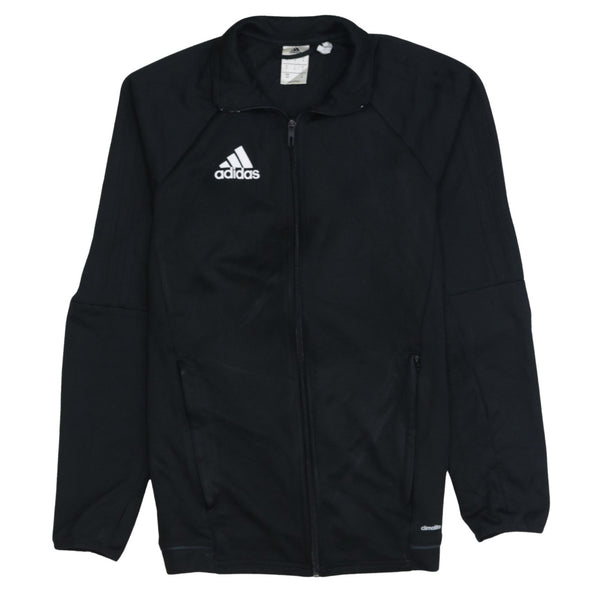 Adidas 90's Lightweight Full Zip Up Sweatshirt Small Black