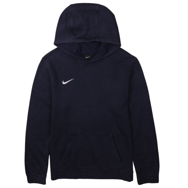 Authentic Vintage Nike 90's Women’s XLarge Navy Swoosh Pullover Hoodie