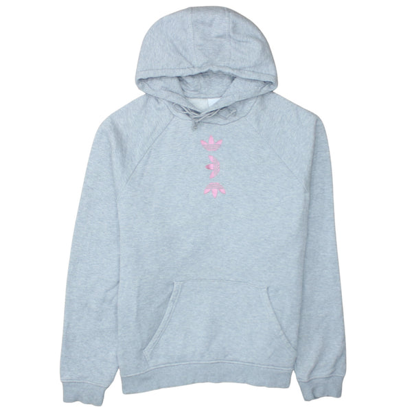 Adidas 90's Drawstring Pockets Pullover Hoodie XLarge  Grey