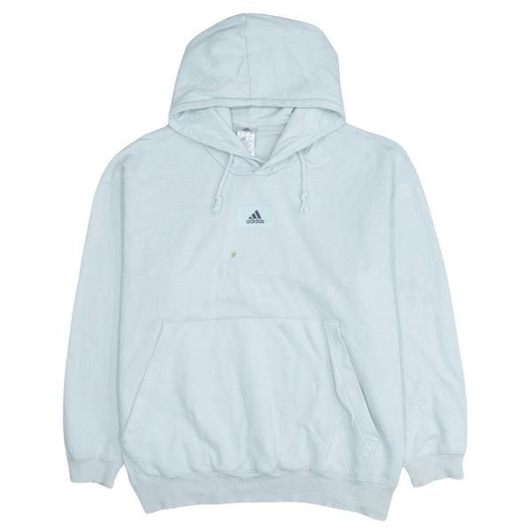 Adidas Men's 90's Blue Pullover Hoodie XXLarge 2XL with Drawstring Pockets