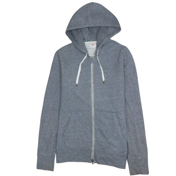 Levi's 90's Drawstring Pockets Full Zip Up Hoodie Small Grey