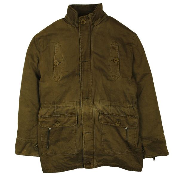 Active 90's Heavyweight XXXLarge Khaki Green Vintage Windbreaker