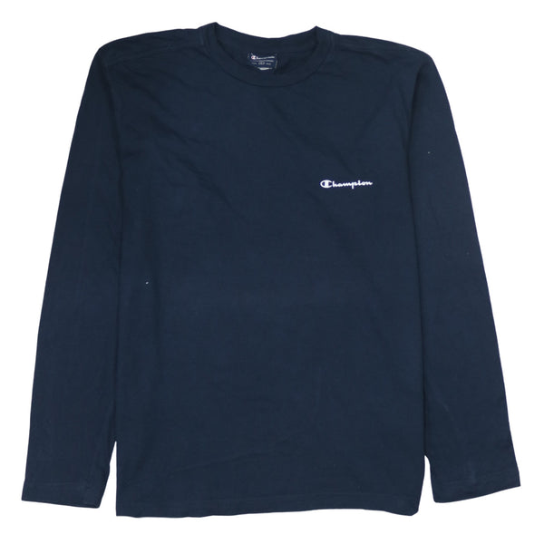 Champion 90's Lightweight Crew Neck Sweatshirt Large Navy Blue