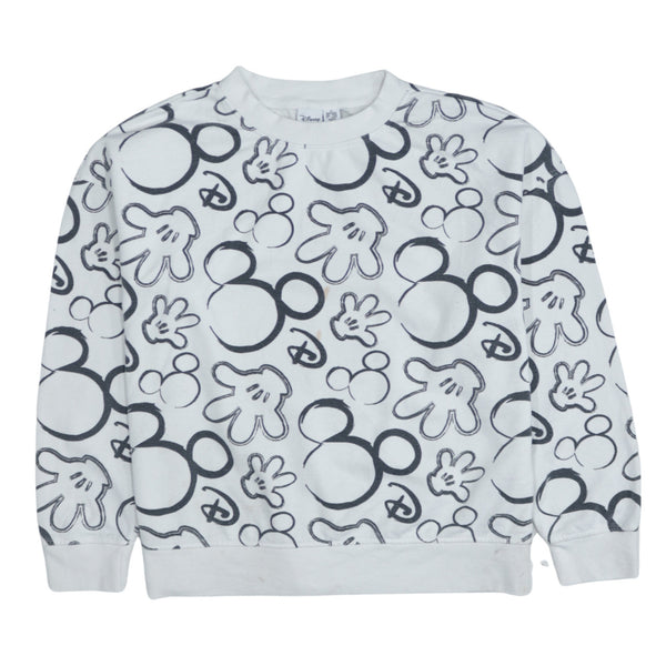 Vintage Disney 90's Lightweight Crew Neck Sweatshirt Women's Medium White