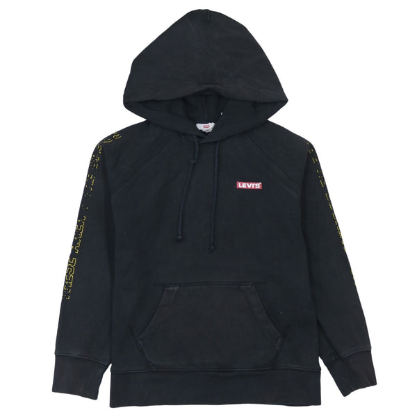 Levi's 90's Drawstring Pockets Pullover Hoodie XSmall Black