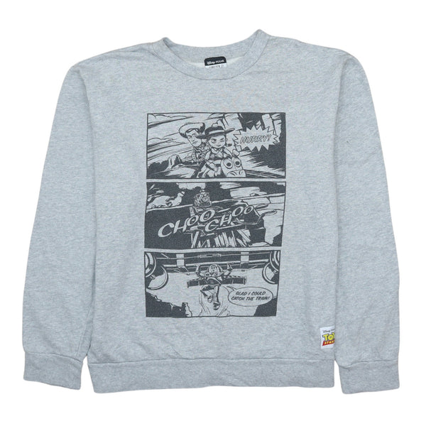 Vintage Disney 90's Heavyweight Grey Crew Neck Sweatshirt Medium Men