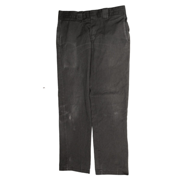 Dickies 90's Straight Leg Baggy Trousers / Pants 32 Grey