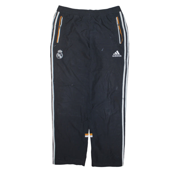 Adidas 90's 3 Stripes Straight Leg Baggy Trousers / Pants Medium Black