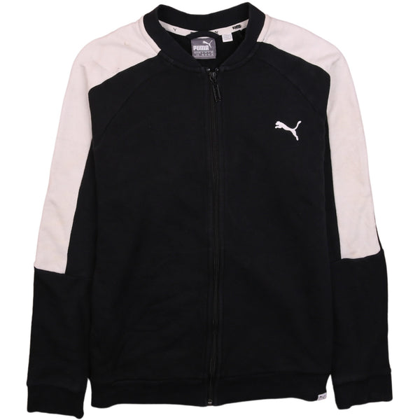 Puma 90's Full Zip Heavyweight Sweatshirt Women's Large Black