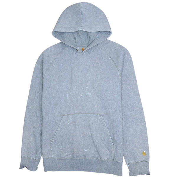 Carhartt 90's Drawstring Pockets Pullover Hoodie Medium Grey