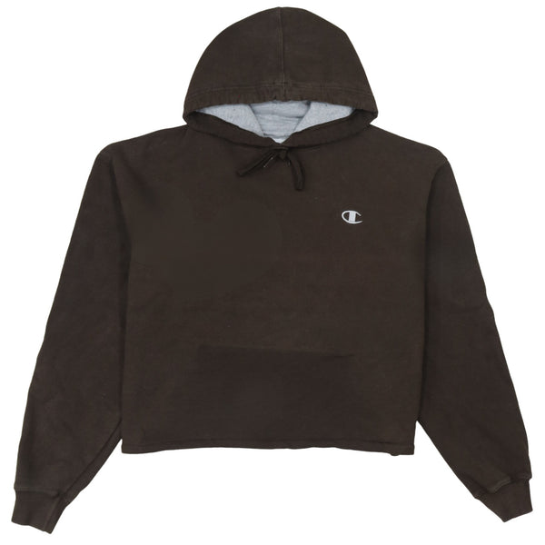 Champion 90's Lightweight Pullover Hoodie Large Brown