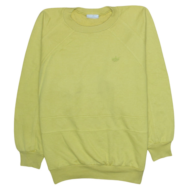 Adidas 90's Lightweight Crew Neck Sweatshirt Large  Yellow