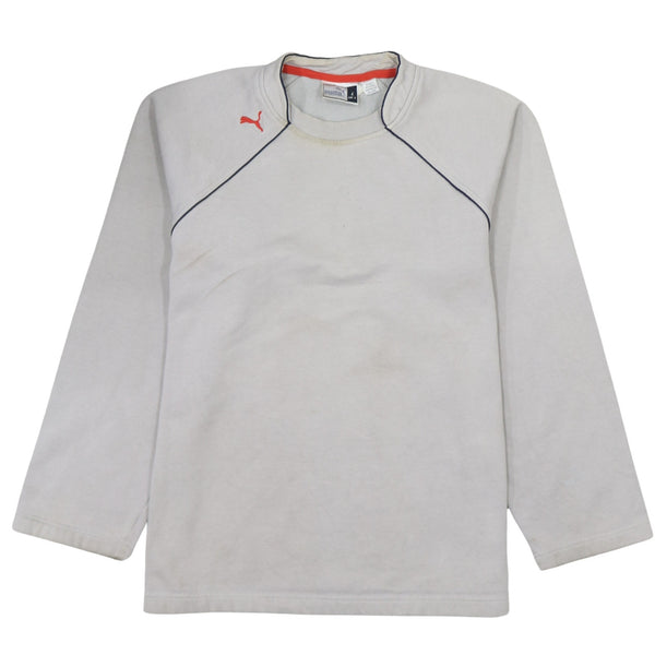 Puma 90's Vintage Grey Lightweight Crew Neck Sweatshirt Men’s Large