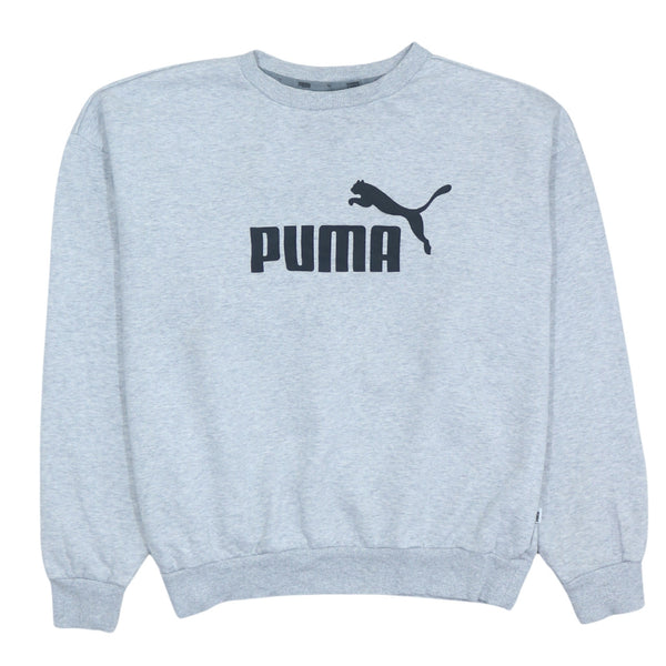 Puma Vintage 90's Spellout Crew Neck Sweatshirt XXL Grey