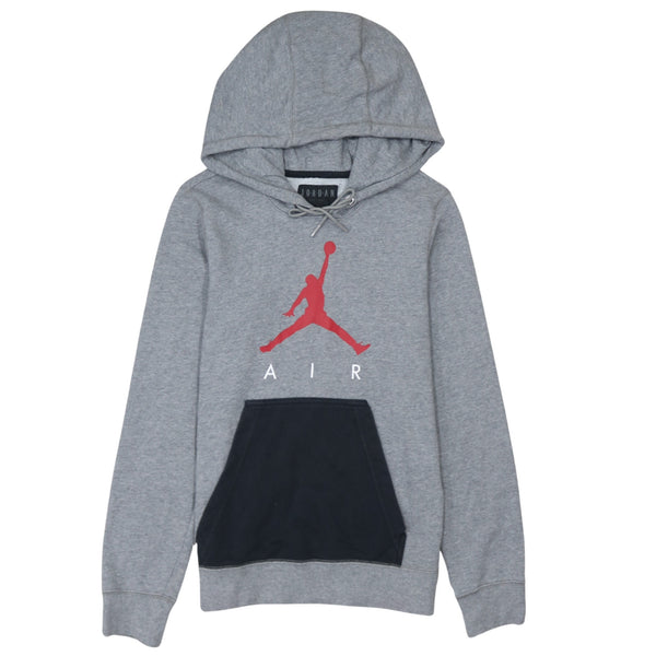 Jordan 90's Spellout Pullover Hoodie XSmall Grey