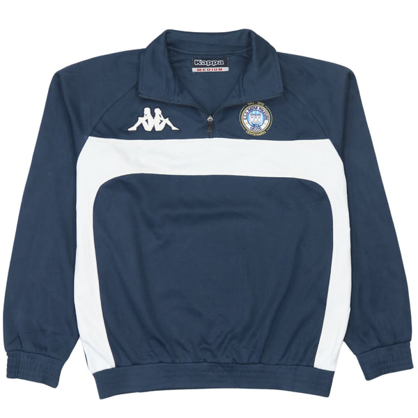 Kappa 90's Vintage Navy Blue Lightweight Quarter Zip Sweatshirt Medium