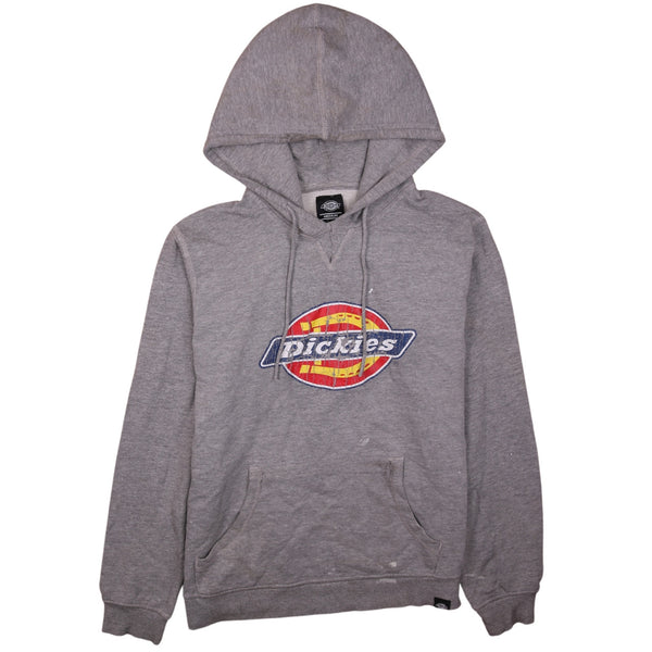 Dickies 90's Grey Spellout Pullover Hoodie Medium B Grade