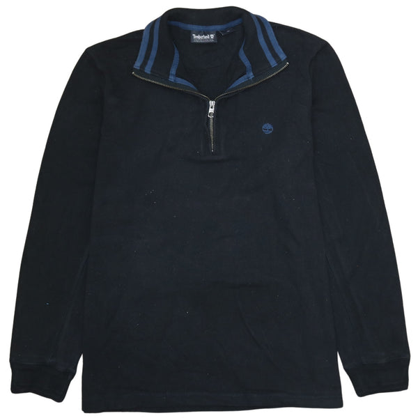Timberland 90's Heavyweight Quarter Zip Sweatshirt Large Black