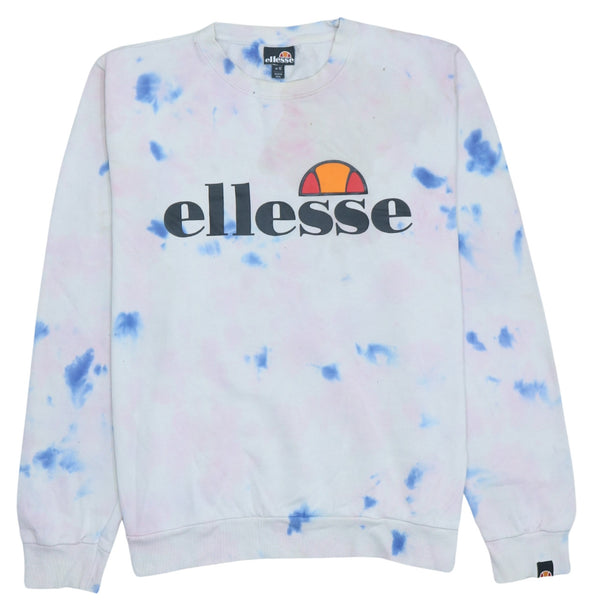 Ellesse 90's Beige Cream Spellout Crew Neck Sweatshirt Women's XLarge