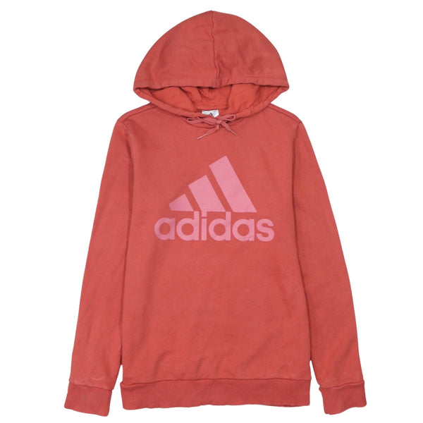 Adidas 90's Spellout Pullover Hoodie Medium Red