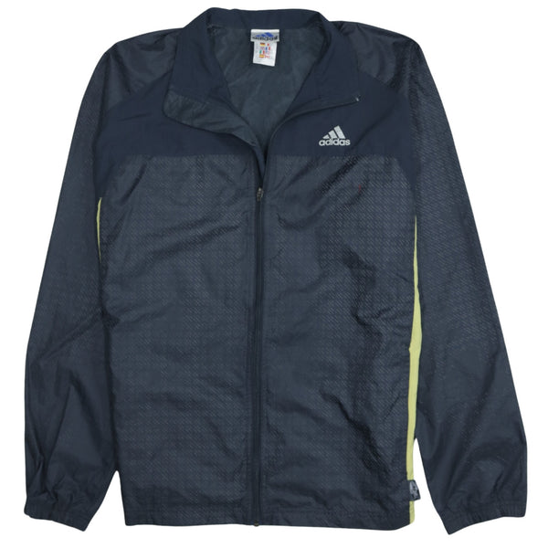 Adidas 90's Lightweight Full Zip Up Windbreaker Medium Black