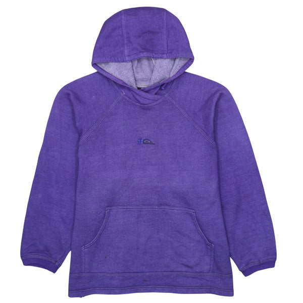 QuikSilver 90's Drawstring Pockets Pullover Hoodie Medium Purple