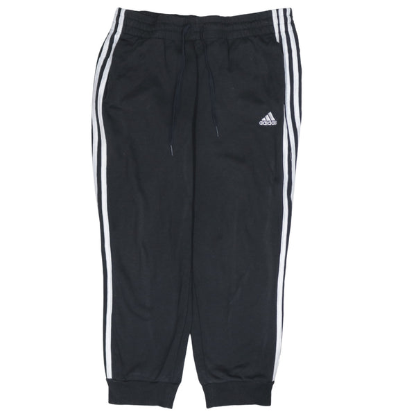 Adidas 90's 3 Stripes Casual Joggers / Sweatpants Large Black