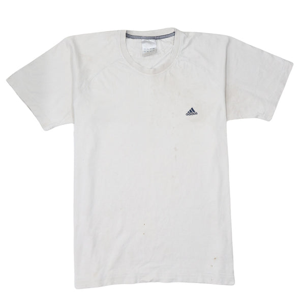 Adidas 90's Short Sleeves Crew Neck T Shirt Large  White