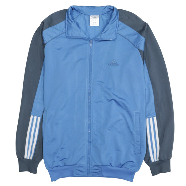 Adidas 90's Lightweight Full Zip Up Sweatshirt Medium Blue