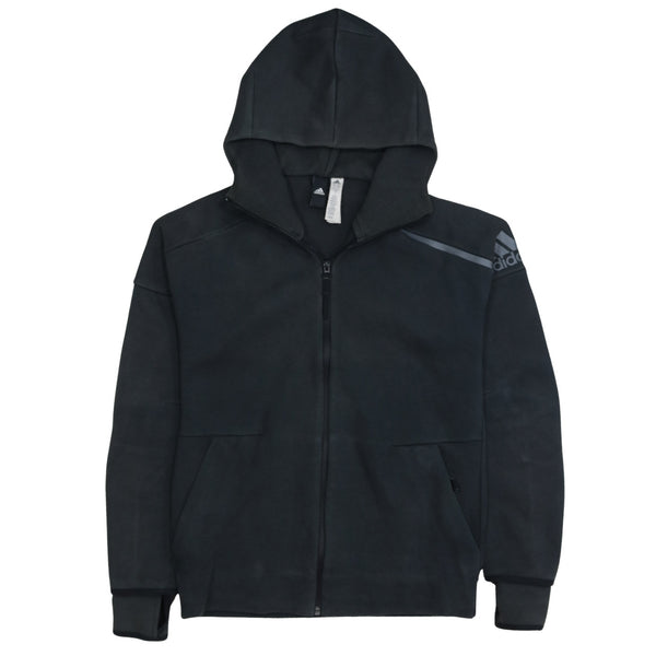 Adidas 90's Lightweight Full Zip Up Hoodie Small Black