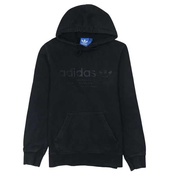Adidas 90's Spellout Pullover Hoodie XSmall Black
