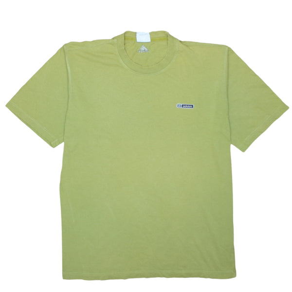 Adidas 90's Short Sleeves Crew Neck T Shirt Medium Green