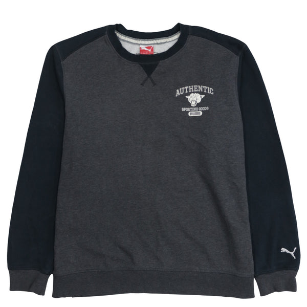 Puma 90's Lightweight Crew Neck Sweatshirt XLarge Black