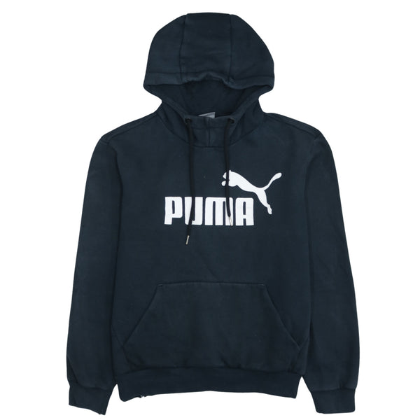 Puma 90's Spellout Pullover Hoodie Small Black