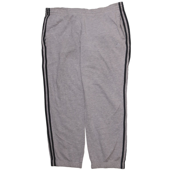 Adidas 90's Elasticated Waistband Drawstrings Joggers / Sweatpants Medium Grey