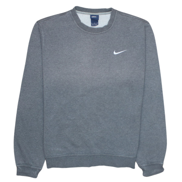 Nike 90's Swoosh Crew Neck Sweatshirt Medium Grey