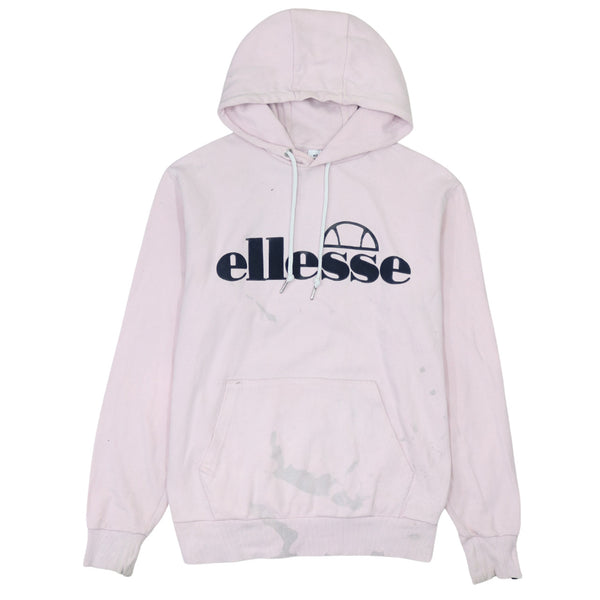 Ellesse 90's Spellout Pullover Hoodie Medium  Pink